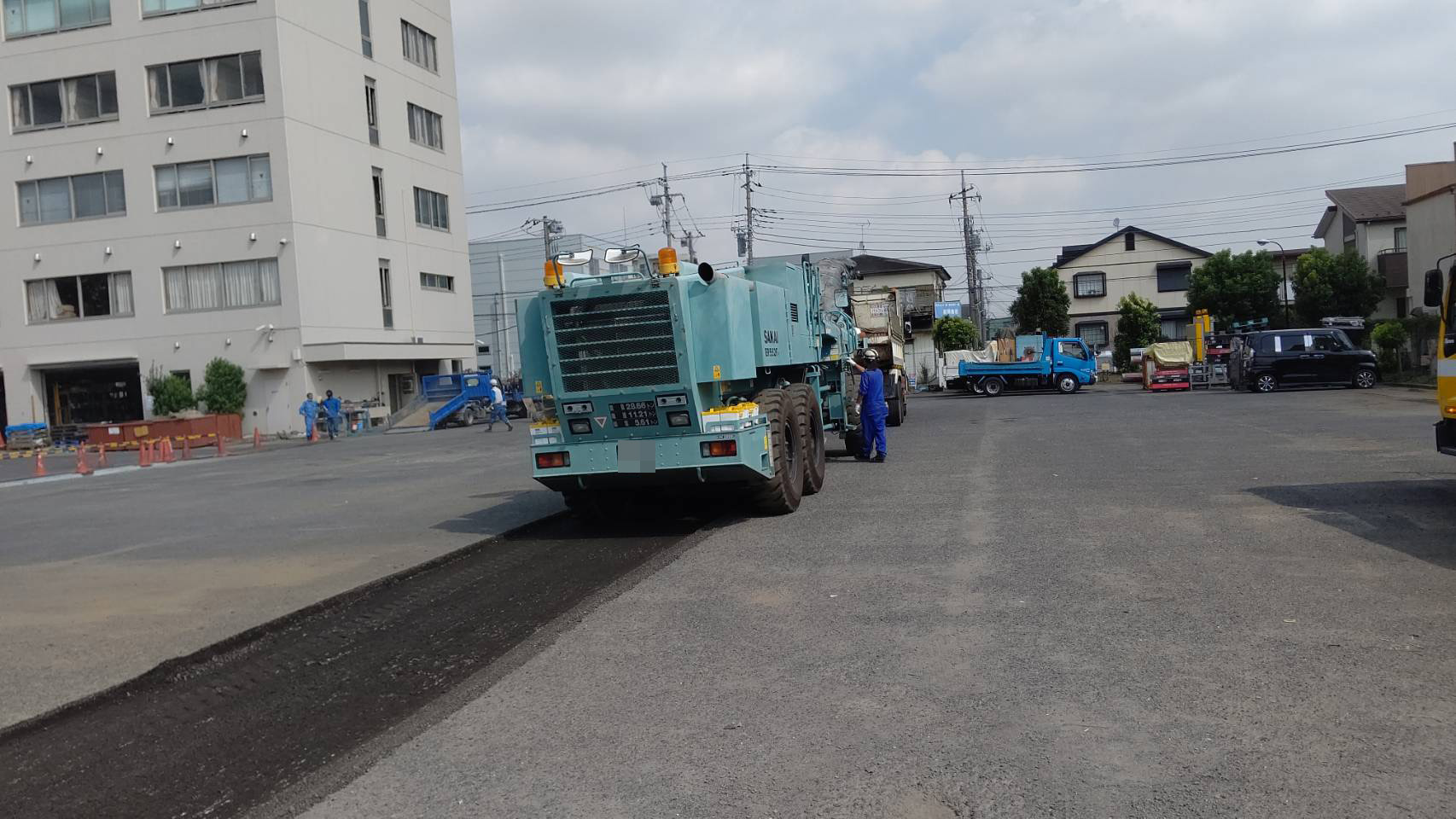 松戸市松飛台　鋪装工事　施工実績