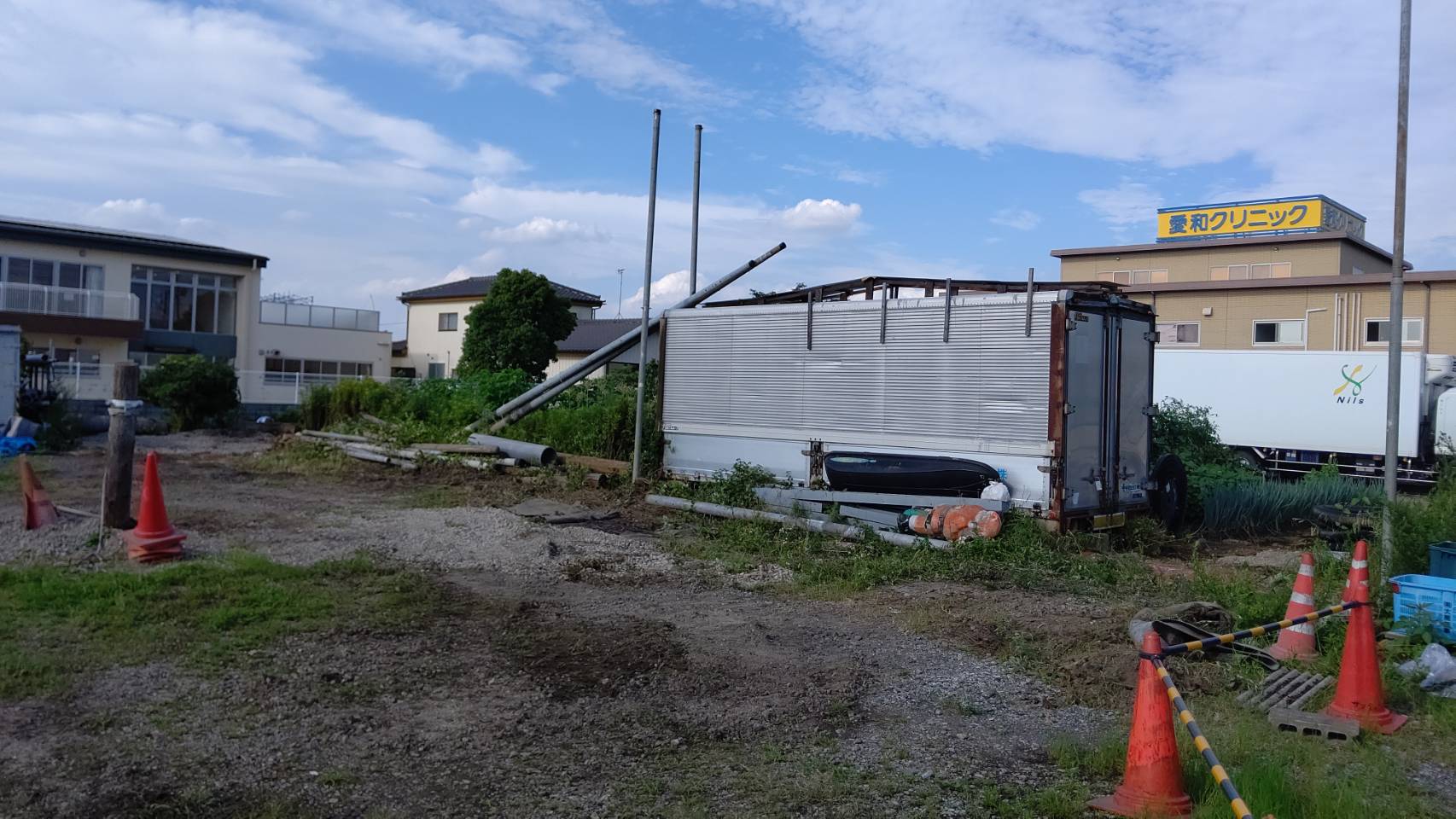 越谷市川柳町　安全鋼板設置工事　施工実績